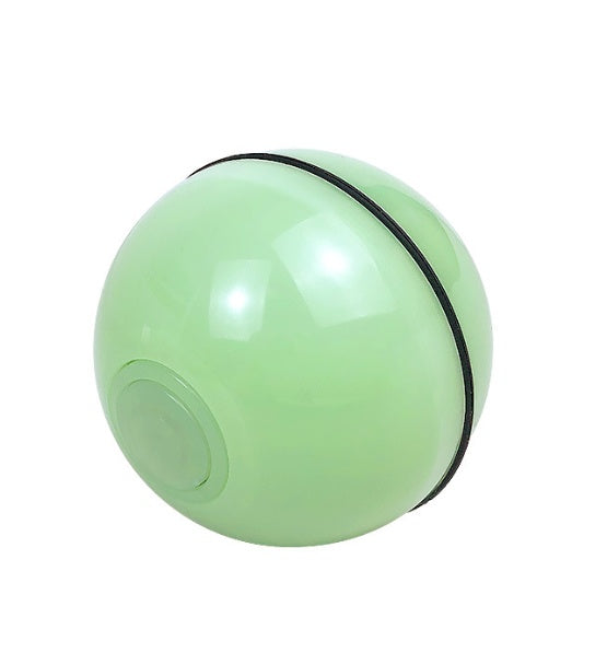 LED Laser Rolling Pet Toy Ball – Fun Electronic Interactive Toy for Cats to Chase and Play.