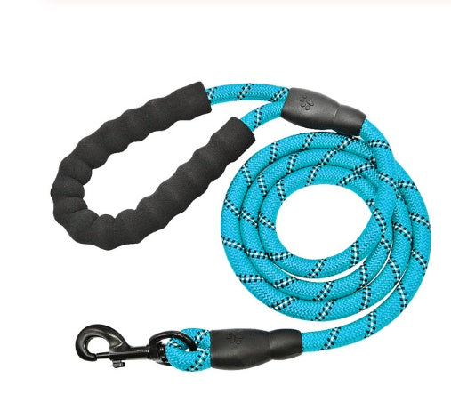 Reflective Nylon Dog Leash – Durable Walking and Training Rope for Small, Medium, and Large Dogs.