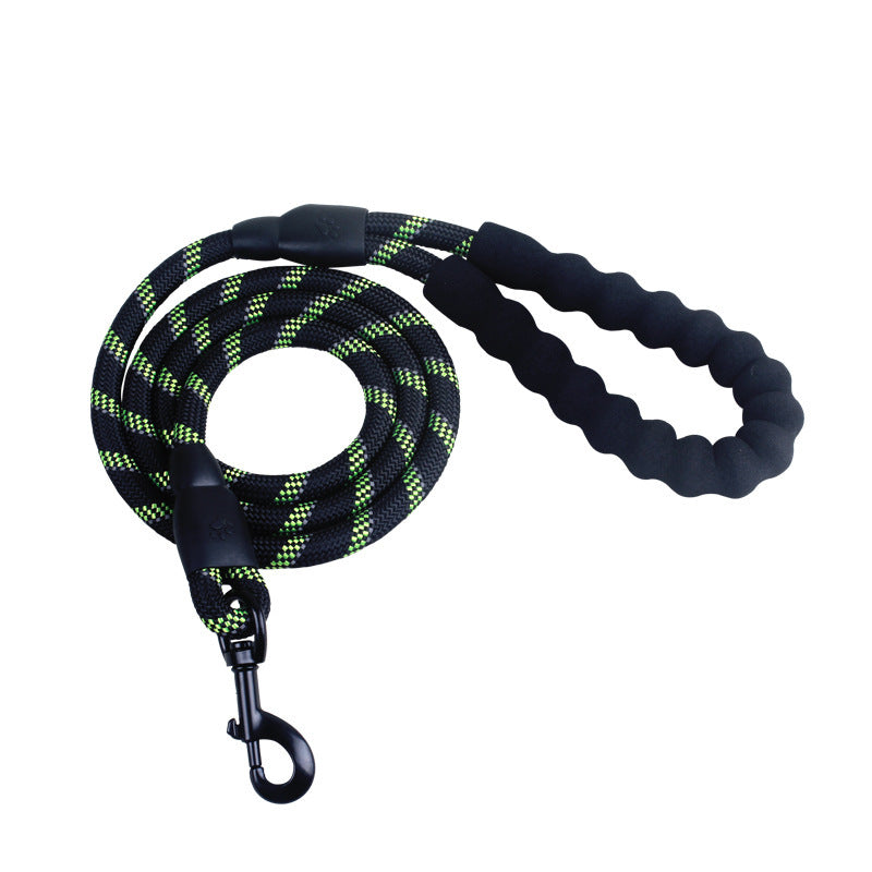 Reflective Nylon Dog Leash – Durable Walking and Training Rope for Small, Medium, and Large Dogs.