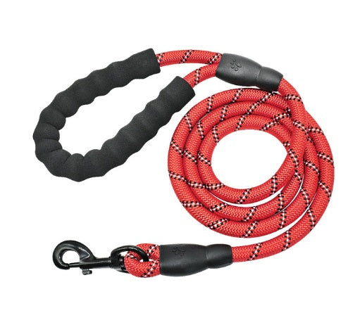 Reflective Nylon Dog Leash – Durable Walking and Training Rope for Small, Medium, and Large Dogs.