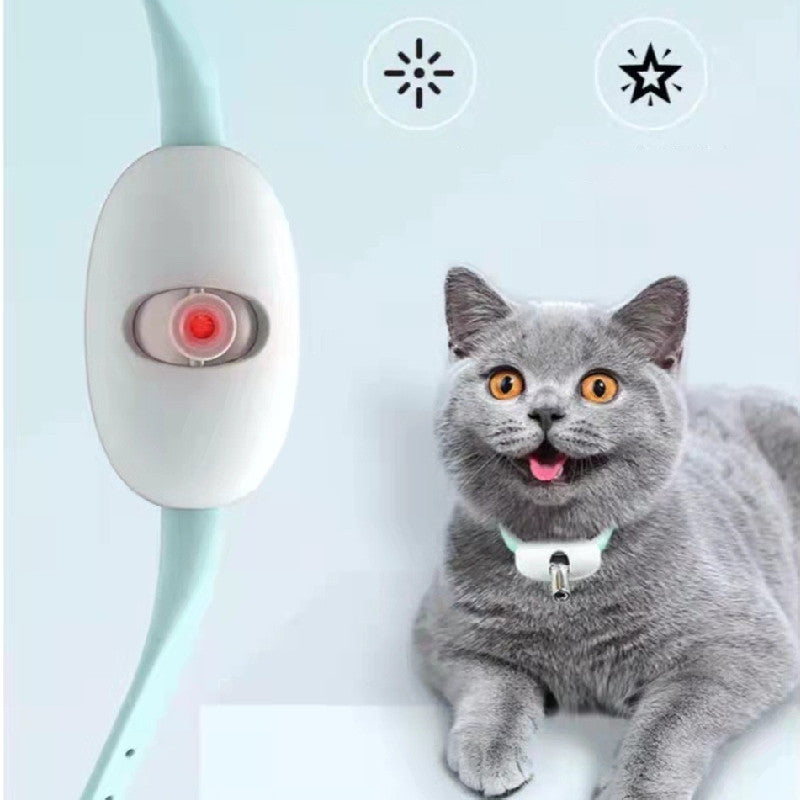 Automatic Smart Laser Cat Toy Collar – USB Rechargeable, Interactive and Fun Training Device for Kittens and Cats.