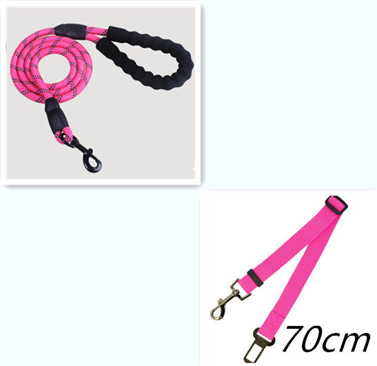 Reflective Nylon Dog Leash – Durable Walking and Training Rope for Small, Medium, and Large Dogs.