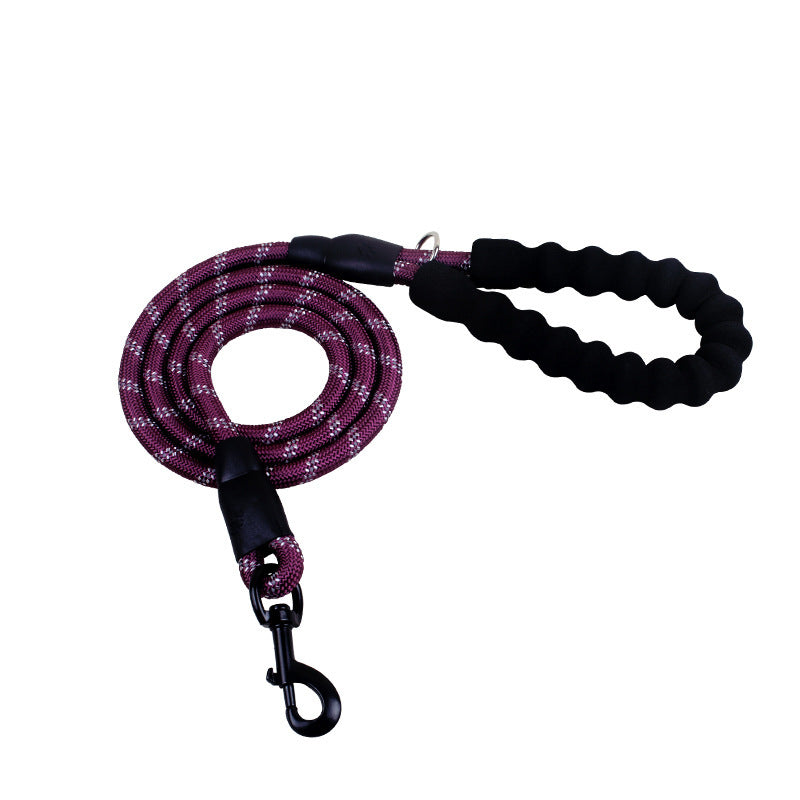 Reflective Nylon Dog Leash – Durable Walking and Training Rope for Small, Medium, and Large Dogs.