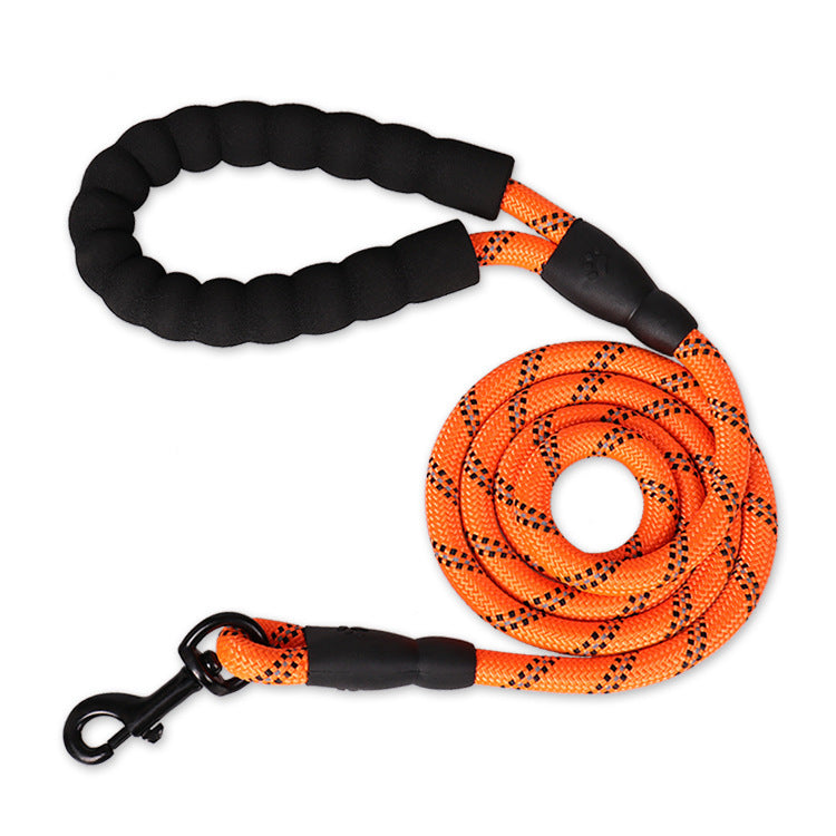 Reflective Nylon Dog Leash – Durable Walking and Training Rope for Small, Medium, and Large Dogs.