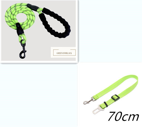 Reflective Nylon Dog Leash – Durable Walking and Training Rope for Small, Medium, and Large Dogs.