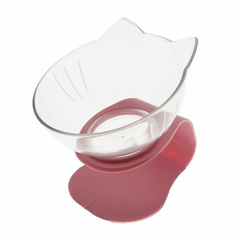 Double Cat Food Bowl with Elevated Design | Protects Cervical Spine