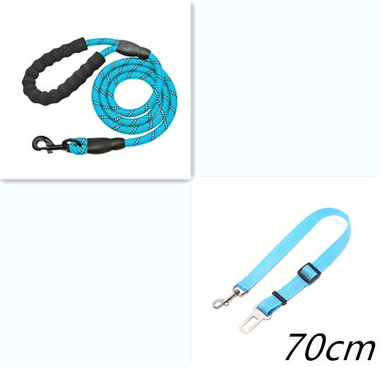 Reflective Nylon Dog Leash – Durable Walking and Training Rope for Small, Medium, and Large Dogs.