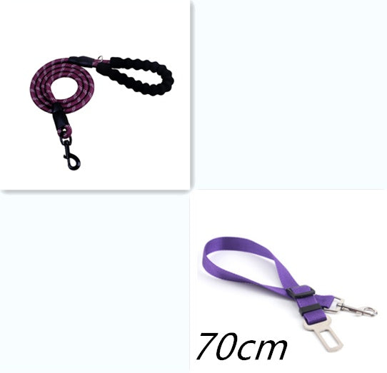 Reflective Nylon Dog Leash – Durable Walking and Training Rope for Small, Medium, and Large Dogs.