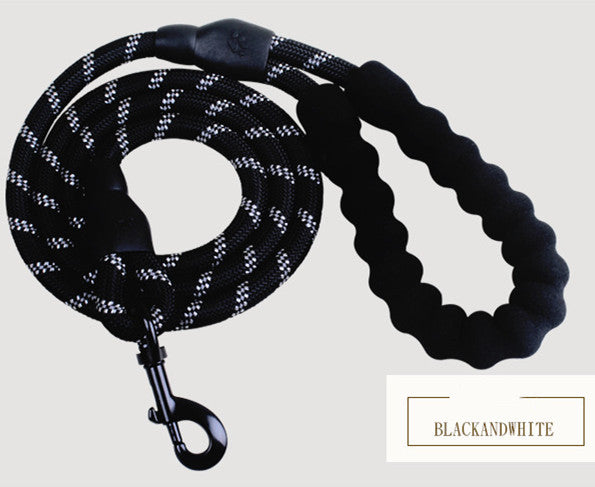 Reflective Nylon Dog Leash – Durable Walking and Training Rope for Small, Medium, and Large Dogs.