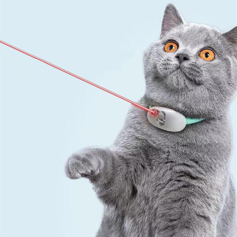 Automatic Smart Laser Cat Toy Collar – USB Rechargeable, Interactive and Fun Training Device for Kittens and Cats.